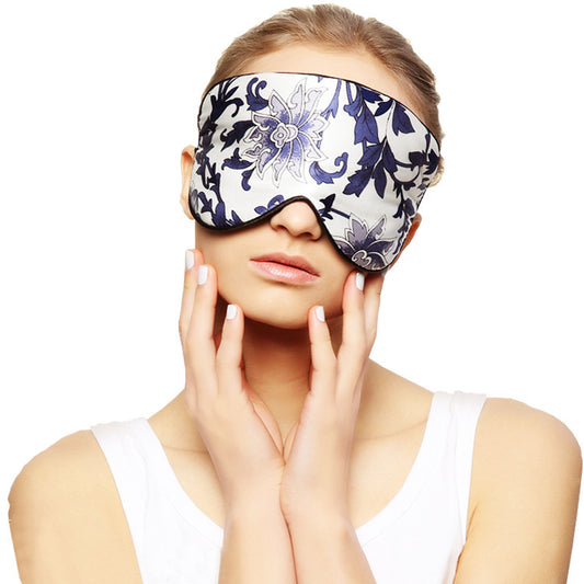 Patterned Mulberry Silk Sleep Mask