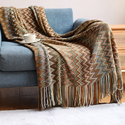 Bohemian Patterned Sofa Throw