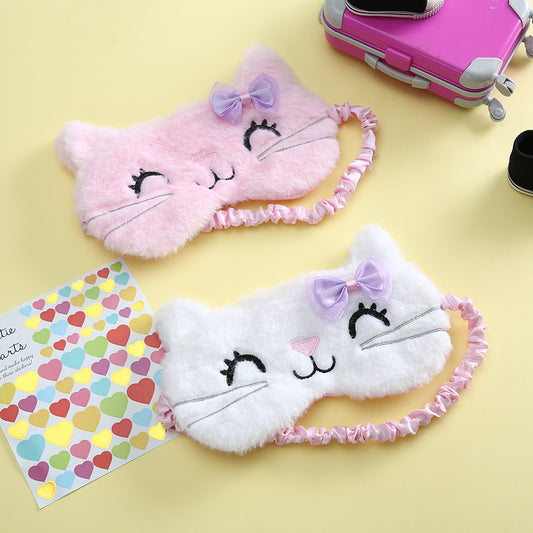 Plush Cat Blackout Sleep Eye Mask