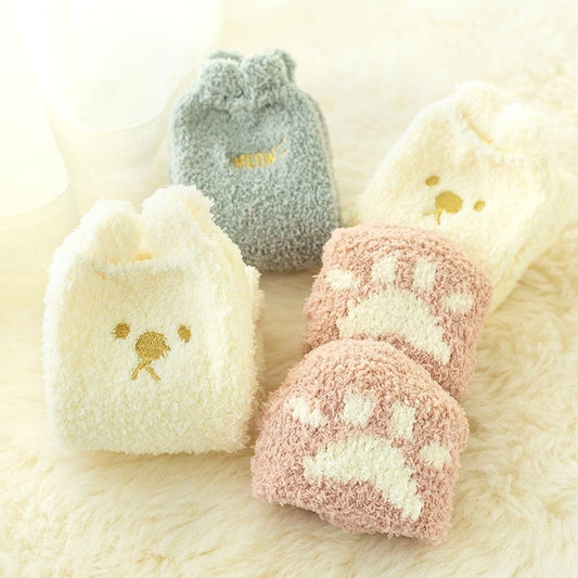 Towel-Touch Cute House Socks