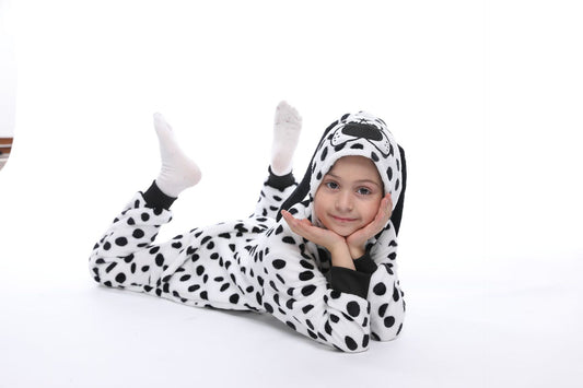 Dalmatian Print Kid's Winter Onesie