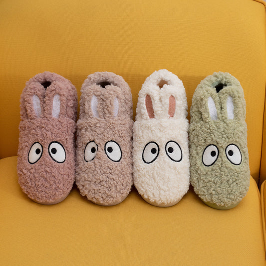 Bunny Ears Cotton Slippers