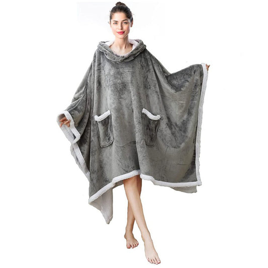 Oversized Hooded Cape Blanket