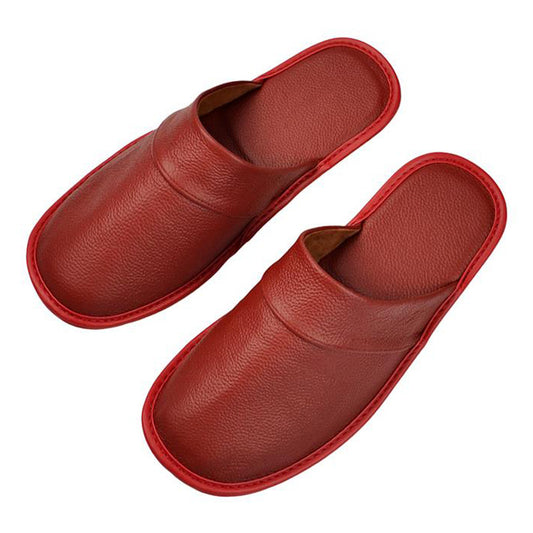 Classic Men's Leather House Slipper