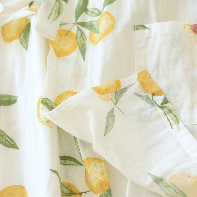 Kimono Style Summer Print Sleepwear